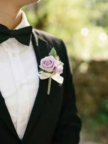 Artificial Flower Boutonniere For Men, Groom Groomsmen Wedding Decoration, Artificial Flower Arrangement For Weddings, Prom, Homecoming And Other Occasions, Wedding Bouquet Centerpiece, Party Table Decor, Home Decor, Party Favors, Room Decoration, Bachelorette Party Decor Summer Birthday Gifts Beach Back To School School Supplies