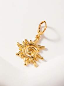 1 Pc The Sun Bikini Charm Women Summer Vacation Beach Travel Bikini Pendant, Cute Swimwear Decoration Accessories For Women Gold Jewelry