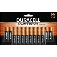 Duracell Coppertop AA Batteries With Power Boost Ingredients, 20 Count Pack Double A Battery With Long-Lasting Power, Alkaline AA Battery For Household And Office Devices