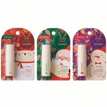 3 件圣诞唇部护理套装，去角质、保湿、抚平唇线润唇膏，完美的圣诞礼物