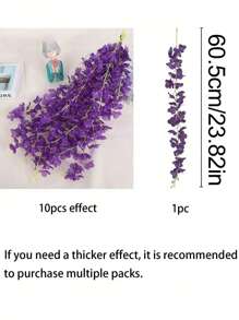 10 PCS Of Artificial Wisteria Garland Is Suitable For Weddings, Engagements, Birthdays And Home Decoration - The Perfect Garden, Hotel, Party, Camping, Tent, Office, Walkway, Fence, Swing Decoration, Garden Decoration