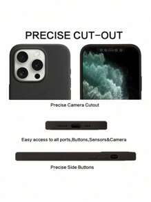 APPLE 2.0mm Thick Liquid Silicone Phone Case, Compatible With IPhone 16, 15, 14, 13, 12, 11 Pro Max, S25U, S24, S23, S22,S21 Series, Full Body Protective Cover