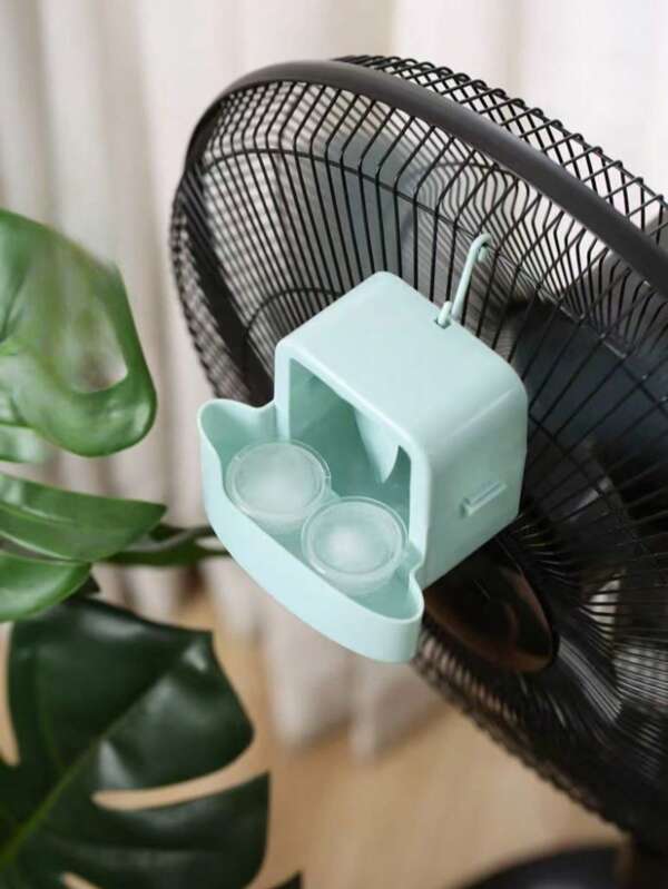 6 Stück (1 Haken + 1 Kasten + 4 Becher) Elektrischer Ventilator, Standventilator, Tischventilator für Kühlung, Ventilator mit Eisblock-Zusatz und Schwenkfunktion für schnelle Kühlung im Sommer