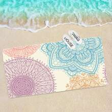 1pc Extra Large Beach Towel, Oversized, Super Absorbent, Fine Beach Towel, Multiple Sizes Available, Essential For Summer, Windproof, Sunscreen, Beach, Party, Drying Travel, Camping, Beach Accessory, Holiday Gift Beach Essentials