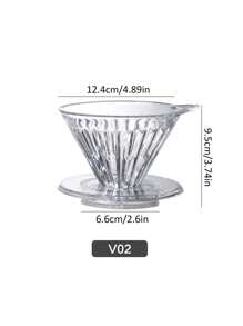 Manual Pour-Over Coffee Filter, Home Drip Filter Cup, V01 & V02 Size Options