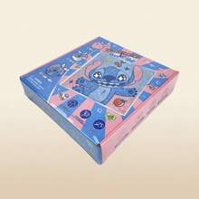 Miniso Disney Stitch Food Party Series Textured Art - Handmade Material Kit + Stitch Food Theme Pattern, Textured Design, DIY/Home Decor/Stitch Merchandise (1pc) - Multicolor - View 3