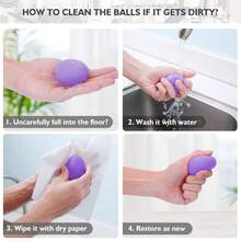 Bộ 1/3 dụng cụ tăng cường sức mạnh cầm nắm, bóng giảm căng thẳng cho người lớn, dụng cụ tập luyện phục hồi chức năng cổ tay - dụng cụ tập luyện kháng lực ngón tay, phụ kiện phòng tập, thể thao, thể dục, tập luyện tại nhà. - Nhiều màu - Xem 6