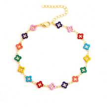 1 chiếc vòng tay dây đồng hình ngôi sao được sơn màu kim loại ngẫu nhiên, thích hợp để đeo hàng ngày, làm quà tặng hoặc đi nghỉ mát. - Nhiều màu - Xem 1