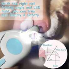Dog Cat Nail Trimmer Grooming Tool Pet Nail Clipper With Led Light