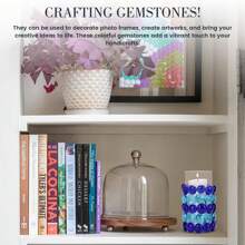 Glass Gemstone Beads Vase Fillers (100g200g/400g )Flat Marble Beads Multiple Color Choices Aquarium Decor Rocks Floral Stones Decorative Mosaic Gem Pebbles Home Decor Room Decor Flower Vase Glass Vase