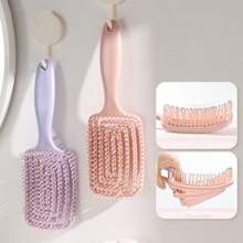 1 Set Of 2 Pcs Volumizing Top-Knot Combs, Women's Dedicated Long Hair Styling Massage Meridian Air Cushion Combs