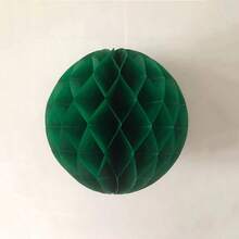 彩色蜂巢球派对装饰，婚礼场地纸花，背景墙挂饰，心形蜂巢球，节日圆球，彩色纸质蜂巢球，纸质绒球装饰 - 彩色 - 查看 36