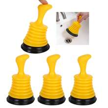 1PC Small Plunger Drain 18 Cm Plunger Plunger For Kitchen, Bathroom, Toilet, Sewerage, Pipe, Toilet, Pipe, Suction And Clogging Tool, Toilet Suction, Sewer Unclogger, Pipeline Unblocking Tool, Anti Clogging Tool,Yellow,Kitchen,Pipe Cleaners,Sink Drain,Limpiapipas. - Multicolor - View 3