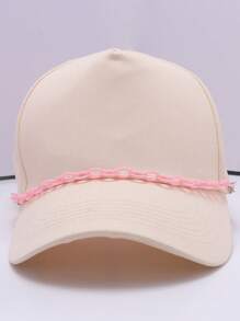 New Arrival Spring/Summer Fashion Multi-Dopamine Chain Decor Snapback Hat Accessory, Versatile Hat Chain