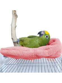 Manta con nido de pájaro de invierno cálida, decoración de jaula para periquito, carpa colgante para animal pequeño - Multicolor - Ver 13