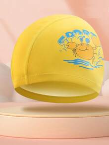 1pc Children Cartoon Swimming Cap With Ear Protection, Suitable For Boys And Girls - Multicolor - View 11