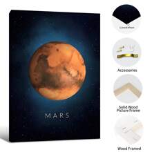 HALFLEMART 1 pieza Póster de lienzo con galaxia espacial, para decoración de sala de estar y dormitorio