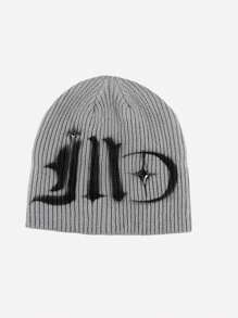 1pc Graffiti Street Style Knit Beanie, Warm And Fashionable Casual Versatile Men's Hat