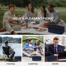 1PC Little School Supplies Non-Food Contact Lunch Box Lunch Bag For Men Women Insulated School Portable Lunchbox Lunch Bags For Work Picnic Travel (Black) Back To School School Stuff Bag For School Lunch Bag For Women Cooler Bag Picnic Accessories School Accessories - Royal Blue - View 8