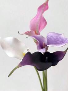 1PC/3PCS High Quality Simulation Calla Lily Home Decoration Flower Living Room Decoration Fake Flower Garden Party Decoration Simulation Flower Simulation Plant - Multicolor - View 9