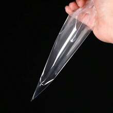 100pcs/50pcs OPP Transparent Triangle Candy/Food Bags, Suitable For Candies, Chocolates, Cookies Etc. DIY Candy Bag Set, Wedding Favor, Birthday Party Decor, Suitable For Baking, Candies, Pastries And Snack Packaging. Wedding Party Gift Bags, Suitable For Christmas, Ideal For Kitchen Storage