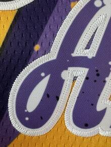Camiseta de baloncesto para hombre #24 de color morado con bordado - Morado - Ver 5