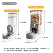 1套悬挂式宠物饮水器防潮宠物饮水碗大容量猫狗自动喂食器可挂在笼子上 - 彩色 - 查看 5