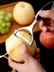 1 pieza/2 piezas Pelador de aleación de zinc, peladores de frutas y verduras, peladores 2 en 1, peladores de manzanas, peladores de papas, peladores de zanahorias, pelado de papas/frutas, peladores en forma de Y y en forma de I de acero inoxidable, pelador, pelador multiusos, herramientas para raspar y descortezar cuchillos