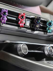Astronaut Lightning Bear Designed Car Air Freshener, Car Vent Air Freshener Diffuser Clip, Car Vent Decorative Clip, Car Interior Decor Accessories