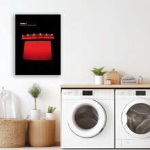 Framed Interpol "Turn On The Bright Lights" Album Cover Canvas Poster - Red & White Design, Wall Art For Bedroom, Living Room, Or Hallway Decor, Music Wall Decor - Framed - View 4