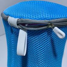 Bolsa de lavandería de tres colores con material grueso resistente al desgaste, diseño anti-gancho y cremallera oculta, organizador de lavandería diario para sostenes delicados, lencería, bragas, calcetines, ropa interior, medias y prendas pequeñas, protector de lavandería plegable duradero para el armario del hogar y la residencia, artículo esencial para el día de la lavandería para lavados suaves, solución amigable para el viaje para una organización que ahorra espacio, adecuado para prendas delicadas, trajes de baño, nailon y artículos esenciales diarios en cargas pequeñas - Multicolor - Ver 7