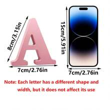 1pc Wooden Decorative Item, Letter Design Home Decor Craft Gifts Birthday Graduation