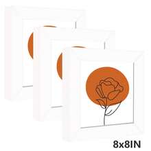 1/3 pezzi, cornici per quadri di diverse dimensioni 30x30cm/20x20cm, vari colori disponibili: nero, bianco, legno, cartoncino nero, cornici colorate, eleganti cornici quadrate per foto/ritratti da parete, adatte come regali per Natale, matrimonio, Capodanno, Pasqua, Festa della Mamma