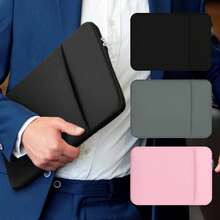 Laptop Sleeve Bag Compatible With MacBook Air/Pro, 11-15.6 Inch Notebook, Compatible With MacBook Pro 14 Inch M3 M2 M1 Chip Pro Max 2024-2021, Polyester Vertical Case With Pocket - Multicolor - View 1