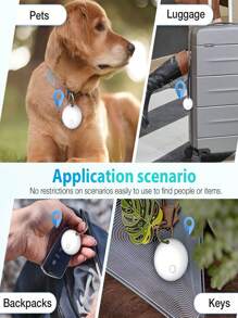 Localisateur Apple AirTag - Parfait pour la sécurité des personnes âgées, la gestion des portefeuilles/clés ou le suivi des animaux de compagnie. Profitez d'un suivi GPS mondial précis, emballé dans un boîtier compact avec une protection puissante. Ne perdez jamais vos proches ou vos objets importants (compatible avec les smartphones Apple)