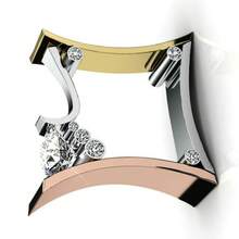 A New Fashionable And Simple Three Color Creative Ring For Women, With  Punk Style Decorative Ring - Ba màu - Xem 4