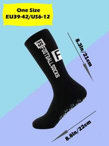 FLSHMCEN 3/6 pares de calcetines de fútbol para hombres con almohadillas antideslizantes para fútbol, baloncesto y deportes