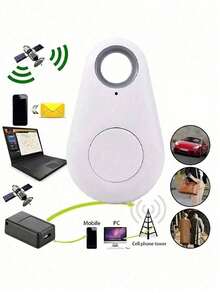 GPS Smart Tracker Key Finder - Wireless Anti-Lost Locator With Alarm For Pets, Cats, Dogs, Keys, Wallet, Luggage - Plastic, Portable Wireless Real-Time Location Tracker , Intelligent Key Finder Mini Gps Tracker For Car, Important Documents, Pet With Anti-Loss Alarm Function, Batteries Not Included,