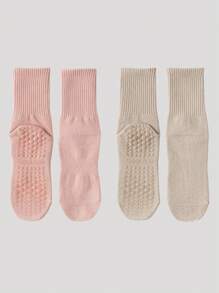 3/5/8 Pairs Of Yoga Fitness Sports Colorful Socks Women's Pilates Mesh Breathable Non-Slip Grip Socks For Dance Yoga Fitness Running