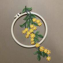 雏菊蕾丝花贴花，适用于婚纱、童装、舞蹈服装、刺绣蕾丝花边 - 彩色 - 查看 14