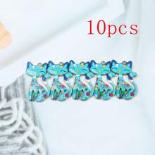 Set de 5 piezas/10 piezas Colgante de gato elegante de aleación, en múltiples colores, adecuado para la fabricación de joyas, decoración de collares, manualidades DIY, llaveros