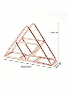 1pc Stylish Modern Metal Napkin Holder For Bathroom And Kitchen - Table Accessory For Tissue Organization - Multicolor - View 14