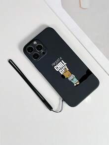 1个白色TPU Chill Guy图案防震手机壳和1个白色硅胶腕带，兼容、安卓手机等，兼容OPPO等。 - 彩色 - 查看 3