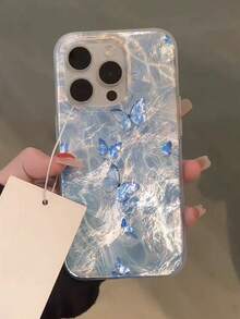 蝴蝶新款漩涡图案透明彩绘防摔手机壳 兼容苹果14、14 Pro、14 Pro Max、13、13 Pro、13 Pro Max 卡通11、11 Pro Max 彩绘12、12 Pro、12 Pro Max 防摔XR 卡通7/8 GES2、XS 兼容 15、15 Pro、15 Pro Max、16、16 Pro、16 Pro Max 高端手机壳