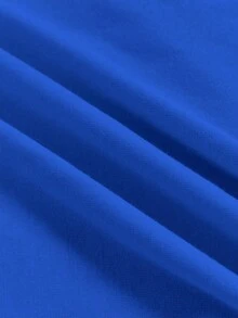 Cotton T-Shirt Girls/Teens Student Casual Light Blue Printed Round Neck Short Sleeve T-Shirt Top, For Summer - 藍色 - 查看 3