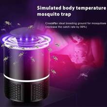 1 Peça Eliminador de Insetos para Uso Interno, Eliminador de Mosquitos USB para Uso Interno, Lâmpada de Luz UV Mata Mosquitos, Atrai Mosquitos Voadores, Insetos, Eliminador de Mosquitos para Casa, Escritório, Quarto, Cozinha