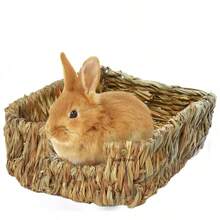 Rabbit Grass Bedding, Bunny Supplies For Cage Accessories And Huts - Brown - View 4