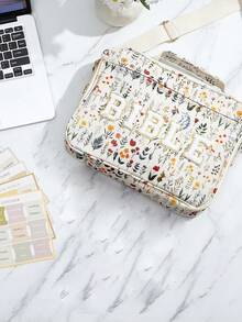 1 chiếc túi đựng Kinh Thánh đa năng cỡ lớn dành cho nữ, thêu chữ, đeo vai, túi xách Kinh Thánh, túi đựng Kinh Thánh có dây đeo vai, hộp đựng đánh dấu trang Kinh Thánh, thích hợp cho nữ giới, dùng để đựng đồ dùng hàng ngày, tham gia các hoạt động thờ phượng, làm quà tặng cho cha mẹ vào dịp lễ. Không bao gồm tất cả bút và sổ tay bên trong. Vui lòng xem kích thước sản phẩm trong hình có phù hợp với bạn hay không. - trắng - Xem 6