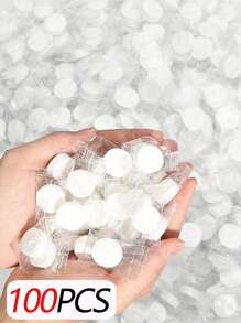 100/50/30/20/10 pezzi Salviette viso monouso compresse, salviettine detergenti in confezione trasparente monouso, salviette viso compress portatili per il viaggio