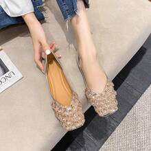 Women Flat Sandals - Gold - View 3